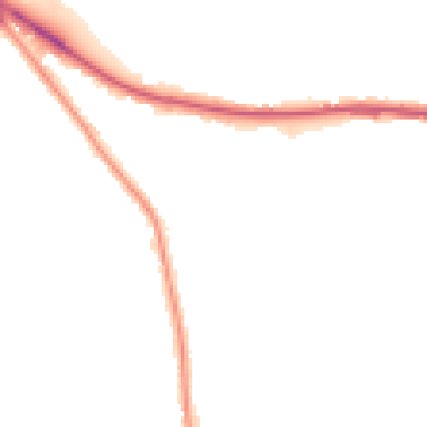 Night-time road noise heatmap for BD11 2BJ