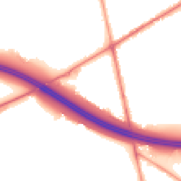 Night-time road noise heatmap for BD11 2DP
