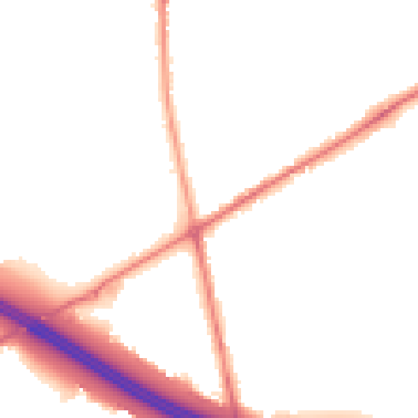 Night-time road noise heatmap for BD11 2EG