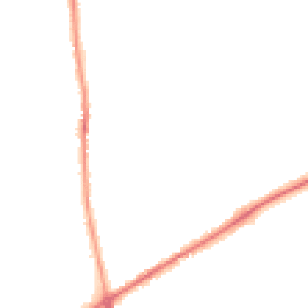 Night-time road noise heatmap for BD11 2JT