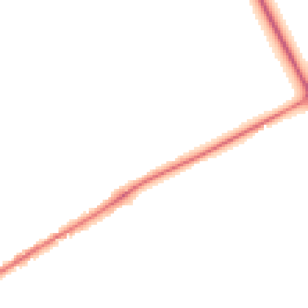 Night-time road noise heatmap for BD11 2LJ