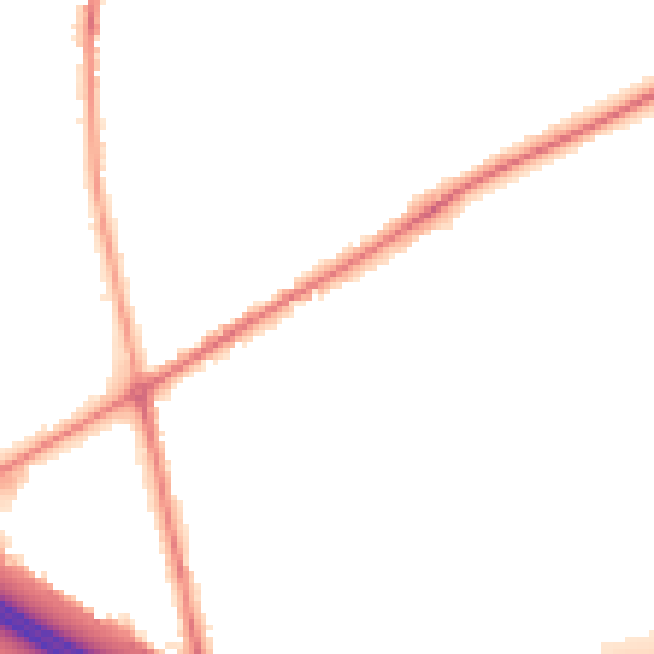 Night-time road noise heatmap for BD11 2NH