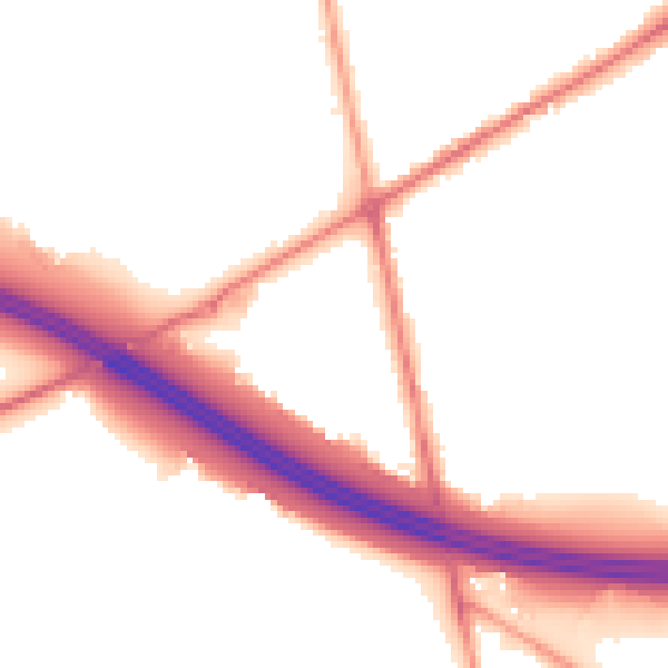 Night-time road noise heatmap for BD11 2PL