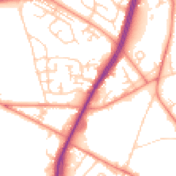 Daytime road noise heatmap for BD12 0AD