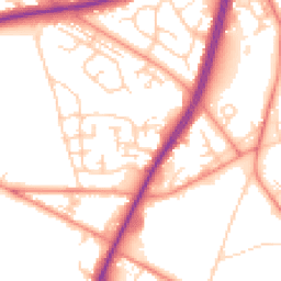 Daytime road noise heatmap for BD12 0AF