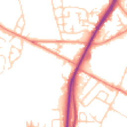 Daytime road noise heatmap for BD12 0AQ