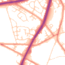 Daytime road noise heatmap for BD12 0AZ