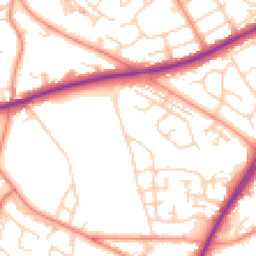 Daytime road noise heatmap for BD12 0DJ