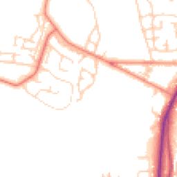 Daytime road noise heatmap for BD12 0ED
