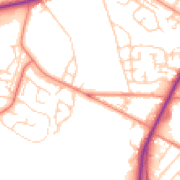 Daytime road noise heatmap for BD12 0EL