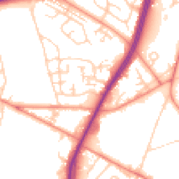 Daytime road noise heatmap for BD12 0EQ