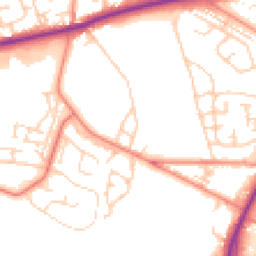 Daytime road noise heatmap for BD12 0ES
