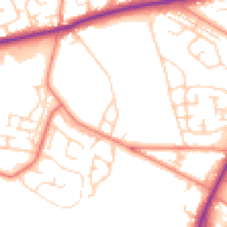 Daytime road noise heatmap for BD12 0EU