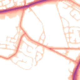 Daytime road noise heatmap for BD12 0EZ