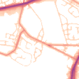 Daytime road noise heatmap for BD12 0HA