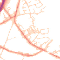 Daytime road noise heatmap for BD12 0JA