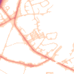 Daytime road noise heatmap for BD12 0JQ