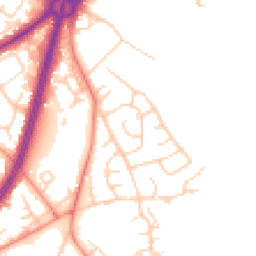 Daytime road noise heatmap for BD12 0PB