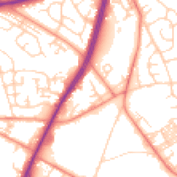 Daytime road noise heatmap for BD12 0SX