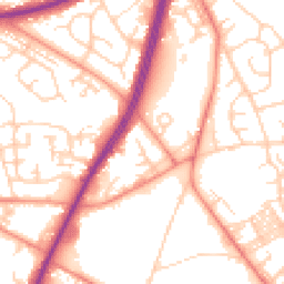 Daytime road noise heatmap for BD12 0SY