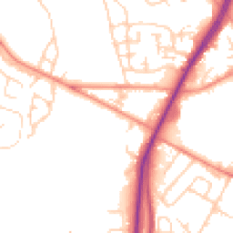 Daytime road noise heatmap for BD12 0TT