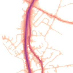 Daytime road noise heatmap for BD12 0UN