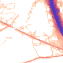 Daytime road noise heatmap for BD12 7AF
