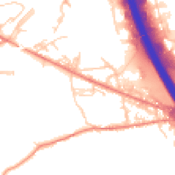 Daytime road noise heatmap for BD12 7AG