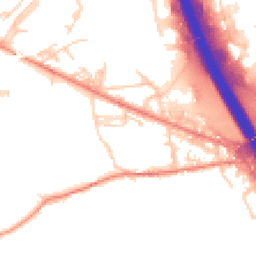 Daytime road noise heatmap for BD12 7AJ