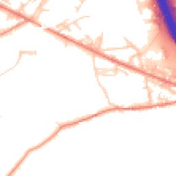Daytime road noise heatmap for BD12 7AW