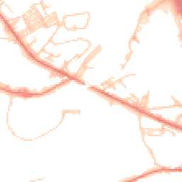 Daytime road noise heatmap for BD12 7BD