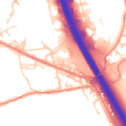 Daytime road noise heatmap for BD12 7DQ