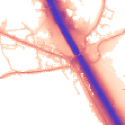 Daytime road noise heatmap for BD12 7EA