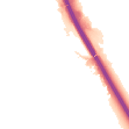 Night-time road noise heatmap for BD12 7EF