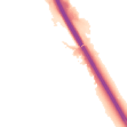 Night-time road noise heatmap for BD12 7EW