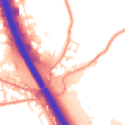 Daytime road noise heatmap for BD12 7EX