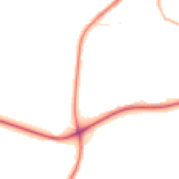 Night-time road noise heatmap for BD12 8AG