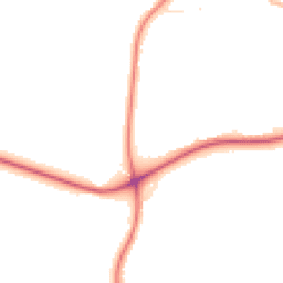 Night-time road noise heatmap for BD12 8AZ