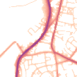 Daytime road noise heatmap for BD12 8JS