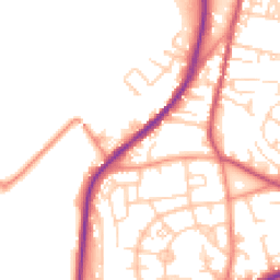 Daytime road noise heatmap for BD12 8JW