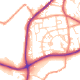 Daytime road noise heatmap for BD12 8RJ
