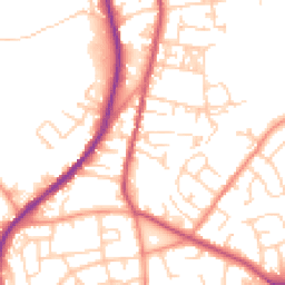 Daytime road noise heatmap for BD12 9AP