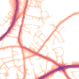 Daytime road noise heatmap for BD12 9AX