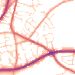 Daytime road noise heatmap for BD12 9BJ