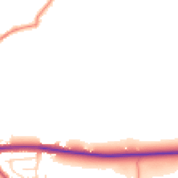Daytime road noise heatmap for BD12 9EB