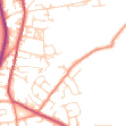 Daytime road noise heatmap for BD12 9EZ