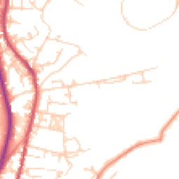 Daytime road noise heatmap for BD12 9HB