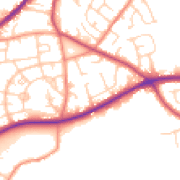 Daytime road noise heatmap for BD12 9LH