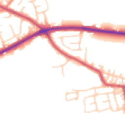 Daytime road noise heatmap for BD12 9LU