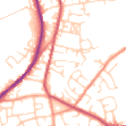 Daytime road noise heatmap for BD12 9NJ